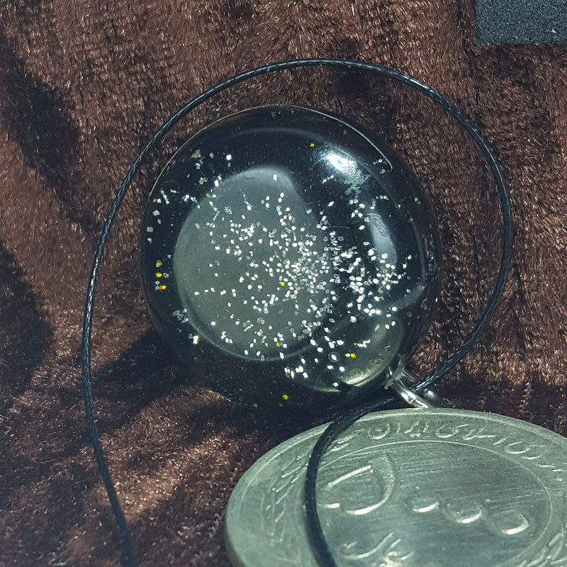 گردنبند دخترانه مدل دایره طرح شب کد 03 گردنبند دخترانه مدل دایره طرح شب کد 03