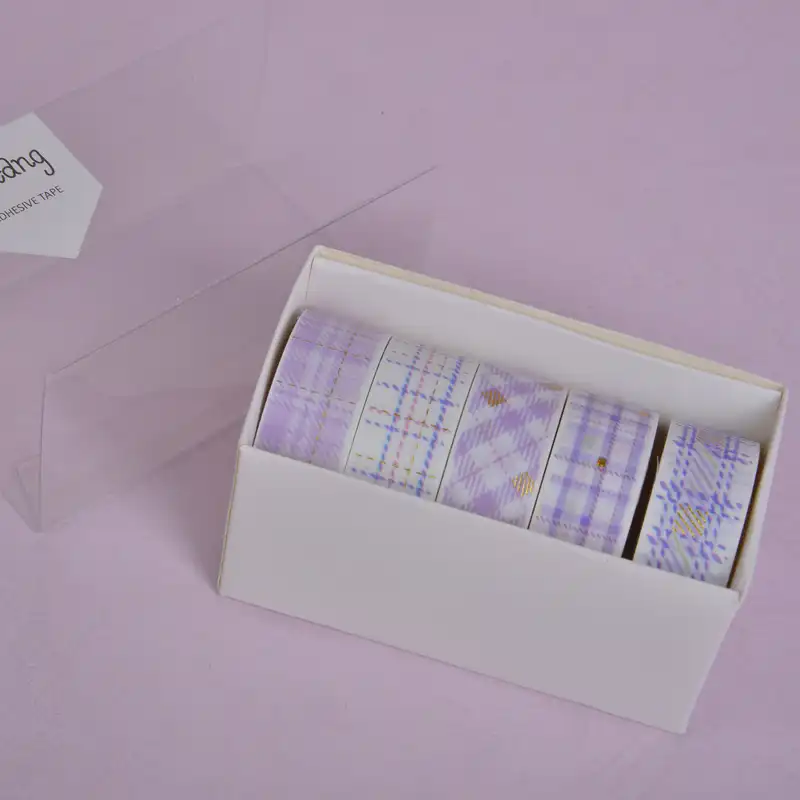 چسب نواری لتنگ مدل واشی مدل فانتزی عرض 1.50سانتی متر بسته 5 عددی