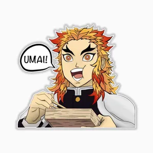 استیکر لپ تاپ و موبایل بووم طرح انیمه شیطان کش مدل هاشیرا آتشی کد mm25