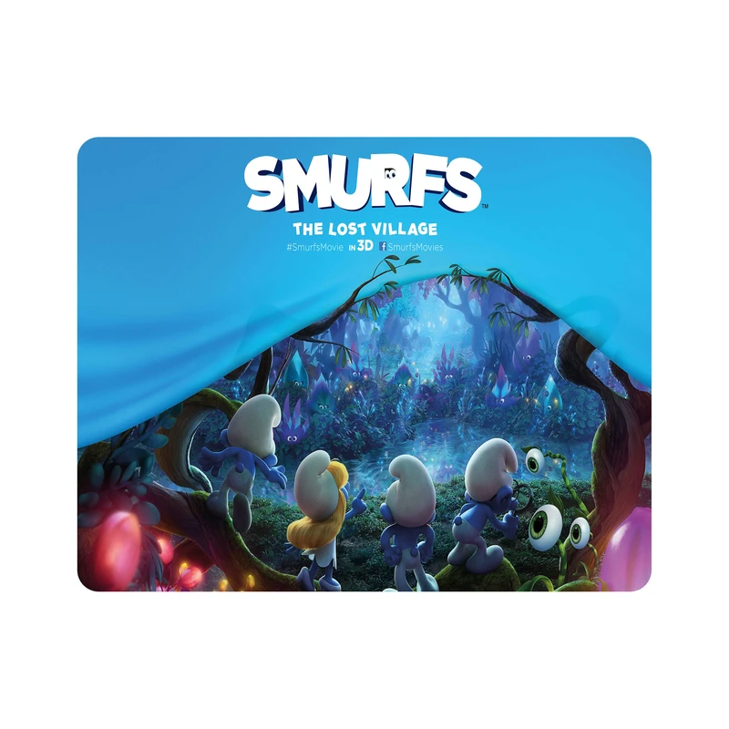 ماوس پد اطلس آبی طرح کارتون اسمورف ها  مدل T6267