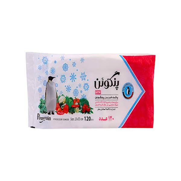 کیسه فریزر پنگوئن مدل p120 شش بسته 120 عددی کیسه فریزر پنگوئن مدل p120 شش بسته 120 عددی