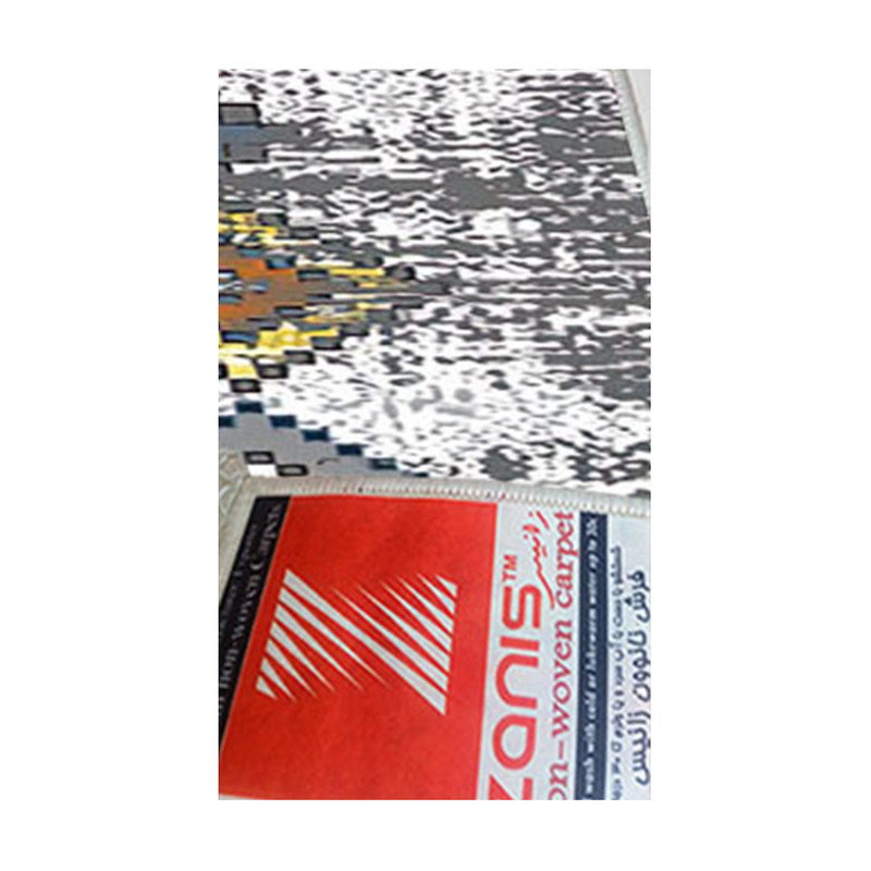 فرش ماشینی زانیس مدل مدرن طرح بختیاری زمینه کرم