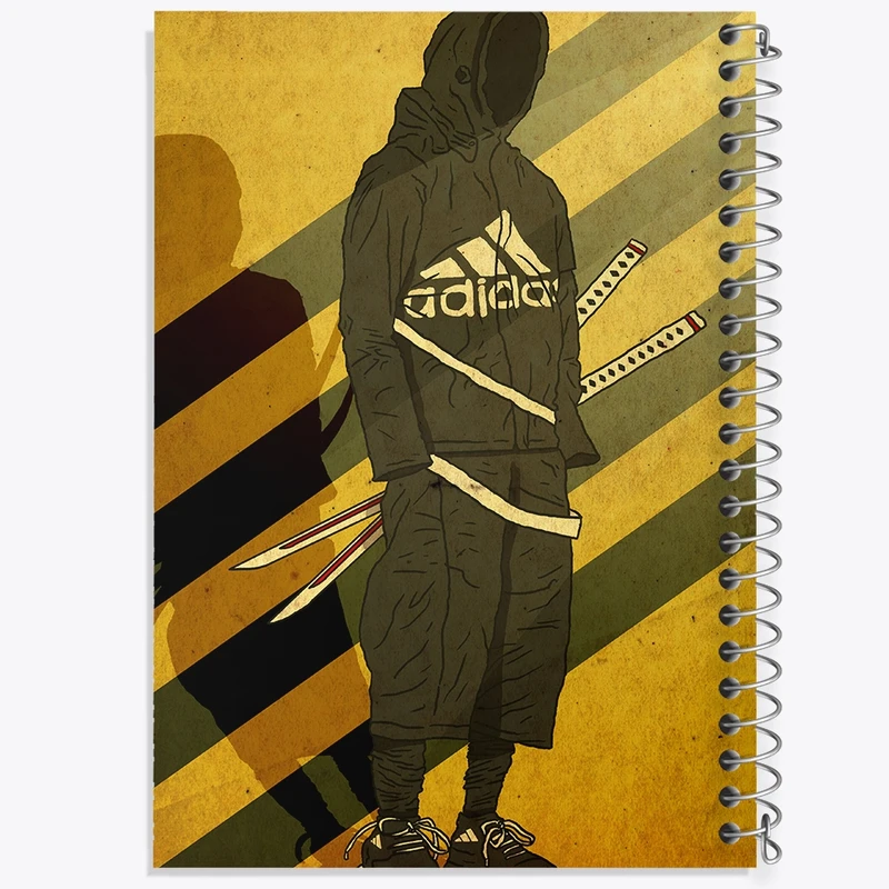 دفتر مشق 100 برگ خندالو طرح آدیداس (Adidas) کد F1124