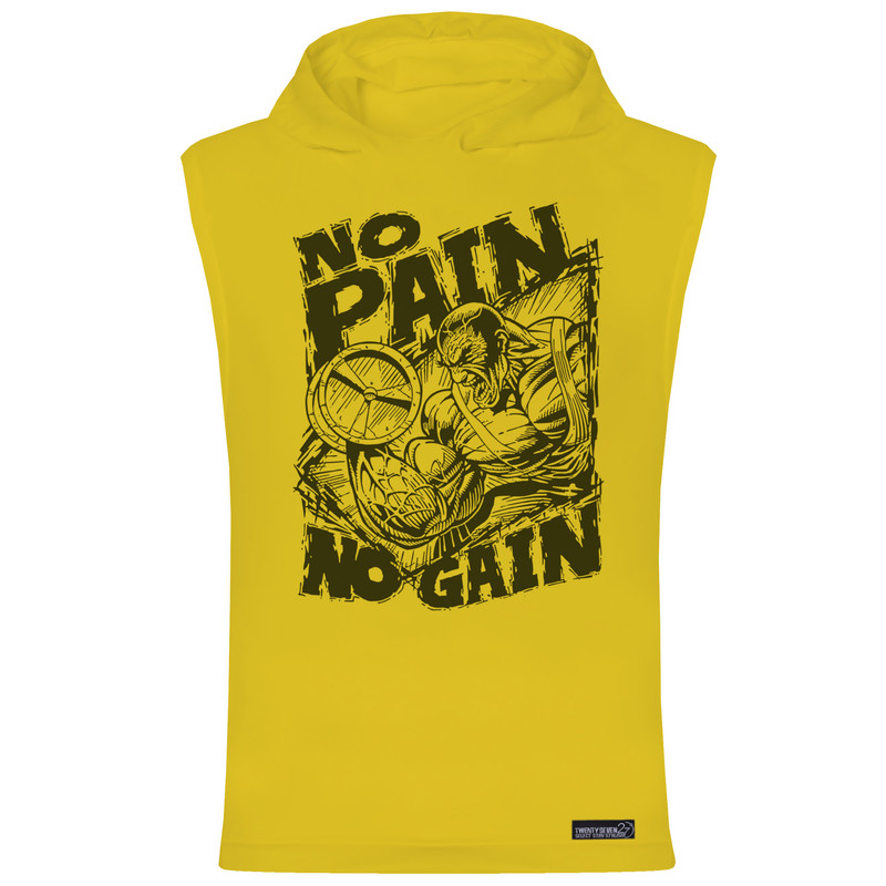 تاپ کلاه دار مردانه 27 مدل  NO PAIN NO GAIN کد WN1073