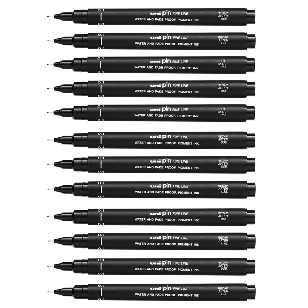 راپید یونی بال مدل uniball fineliner raphid مجموعه 11 عددی