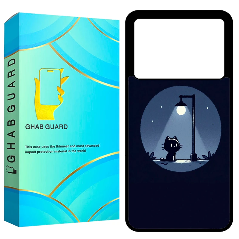کاور قاب گارد طرح گربه و شب مدل GCHPK70P مناسب برای گوشی موبایل شیائومی Redmi K70 Pro 5G / Poco F6 Pro