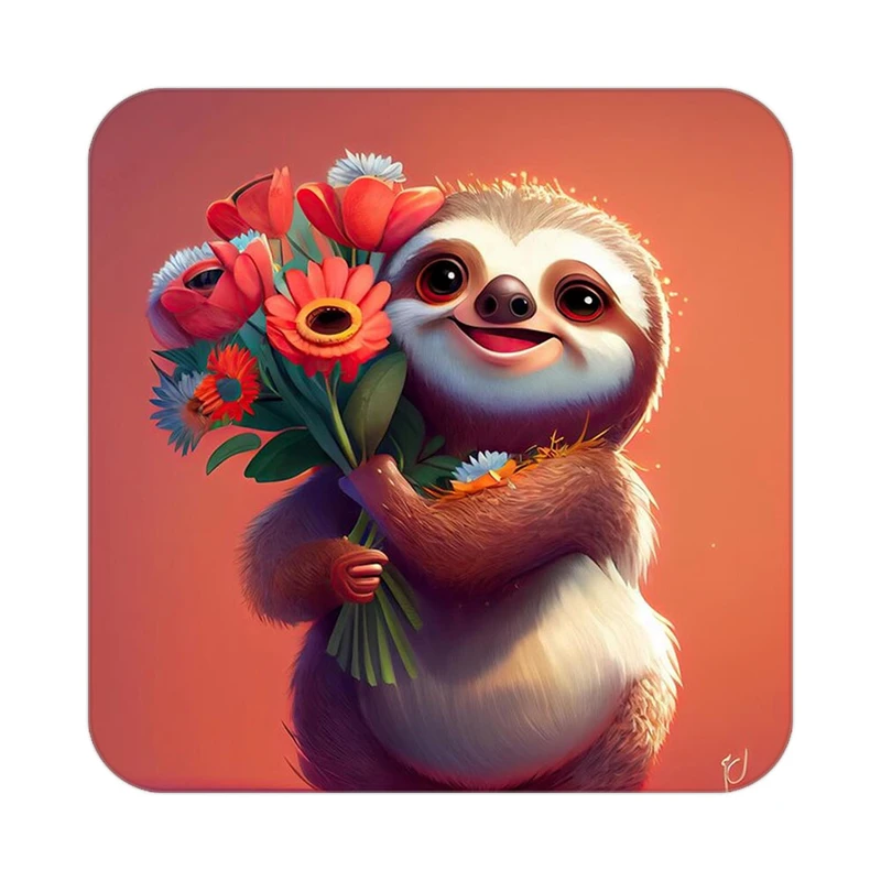 زیر لیوانی کاکتی طرح حیوانات کارتونی مدل mp28745