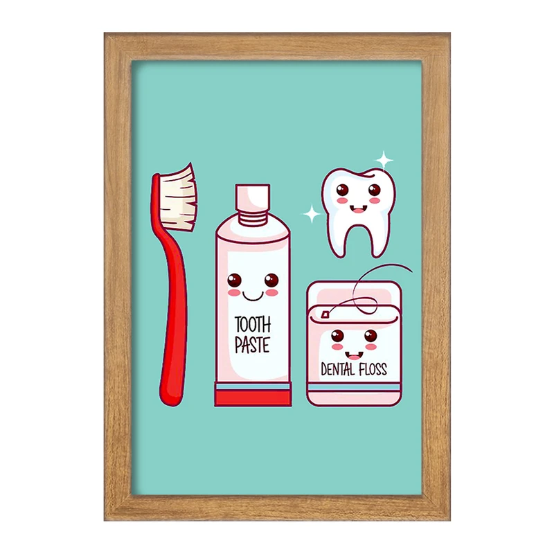 تابلو خندالو مدل دندان و دندانپزشکی کودکانه کد 27779
