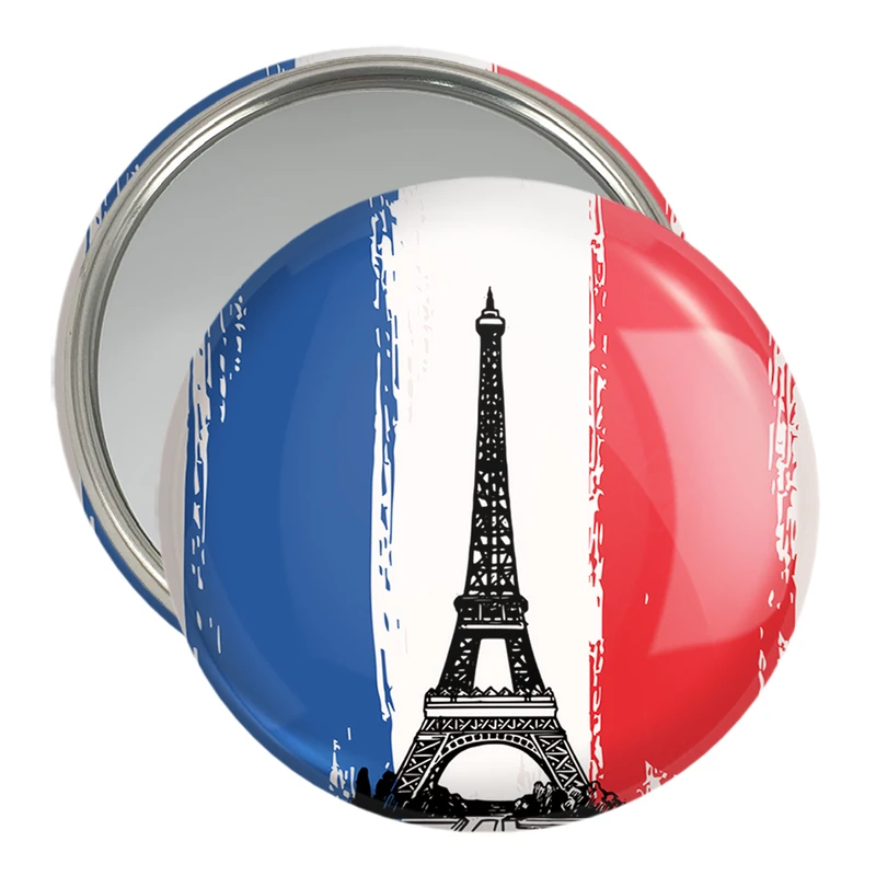 آینه جیبی خندالو مدل پرچم فرانسه  کد 20534