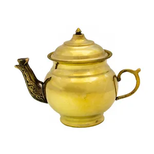 قوری برنجی طرح ساده کد 004