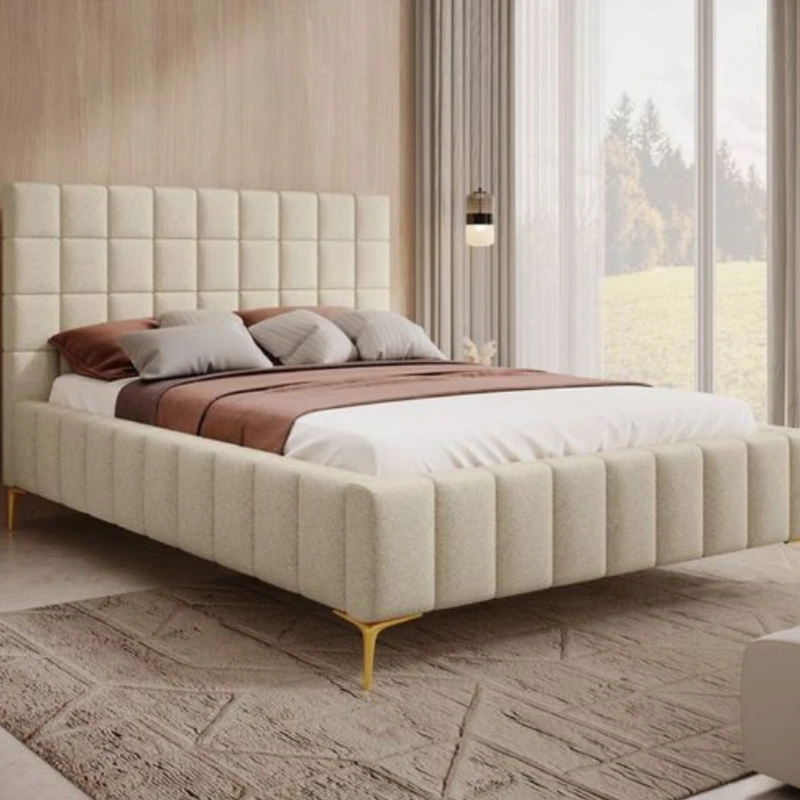 تختخواب یک و نیم نفره کد DR 4554 سایز 200x140 سانتی متر