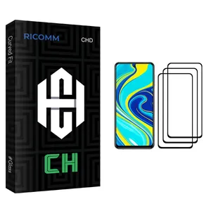 Ricomm CH glass Screen Protector For Xiaomi Redmi Note 9S Pack Of 3