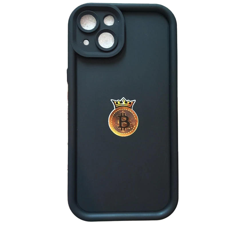 کاور قاب گارد کد aPPle-14-btc طرح بیت کوین مناسب برای گوشی موبایل اپل iPhone 15 / 13 / 14