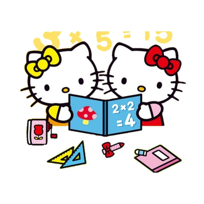 استیکر پارچه و لباس پاد آفرین مدل کارتونی کیتی کد 1397