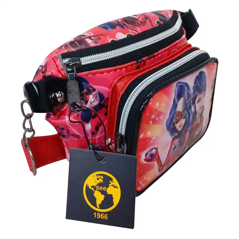 کیف کمری دخترانه سیی مدل دختر کفشدوزکی کد 224.12