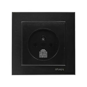 پریز تلفن ایران الکتریک مدل برلیان