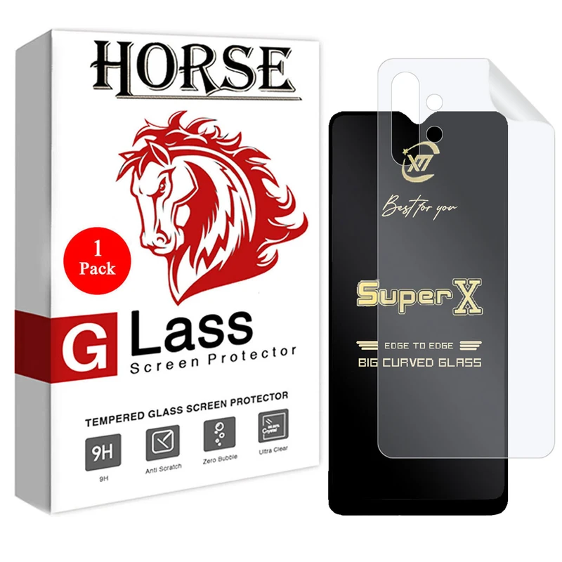 محافظ صفحه نمایش هورس مدل 2SXN مناسب برای گوشی موبایل سامسونگ Galaxy M32 5G به همراه محافظ پشت گوشی