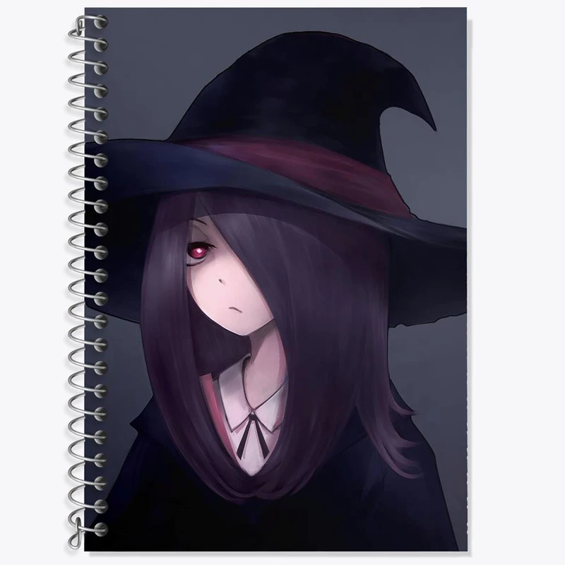 دفتر لغت 50 برگ خندالو مدل سوسی انیمه جادوگران کوچک Little Witch Academia کد 22918