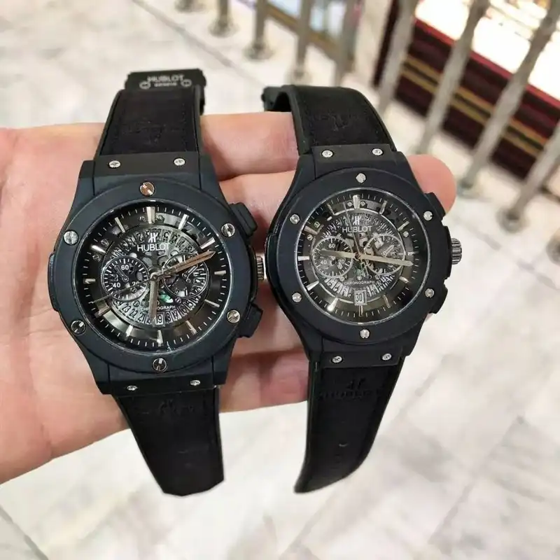 ست ساعت مچی عقربه ای زنانه و مردانه  مدل اسکلتون بیگ بنگ M10_n