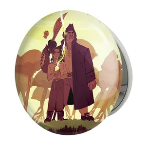 آینه جیبی خندالو طرح انیمیشن سیاره گنج Treasure Planet مدل تاشو کد 13759 