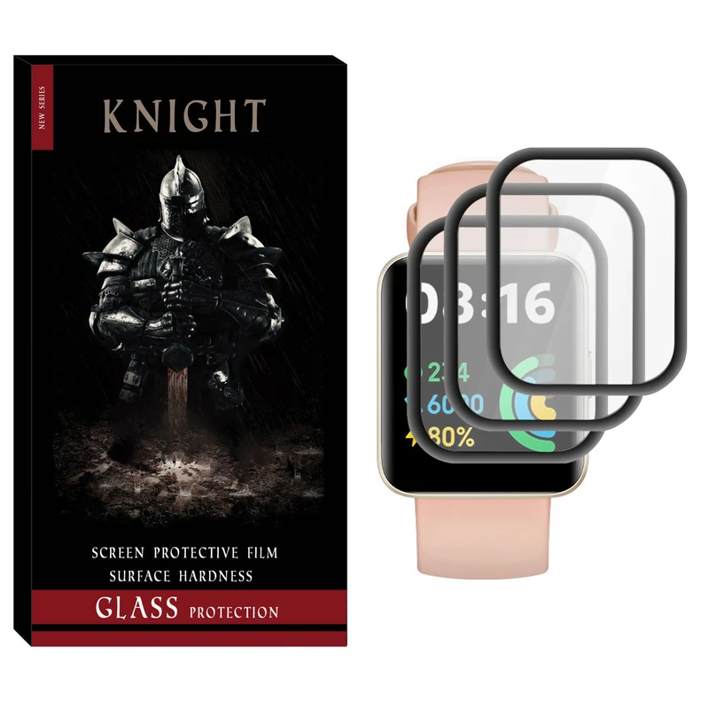 محافظ صفحه نمایش نانو نایت مدل NKT مناسب برای ساعت هوشمند شیائومی Redmi Watch 2 بسته سه عددی