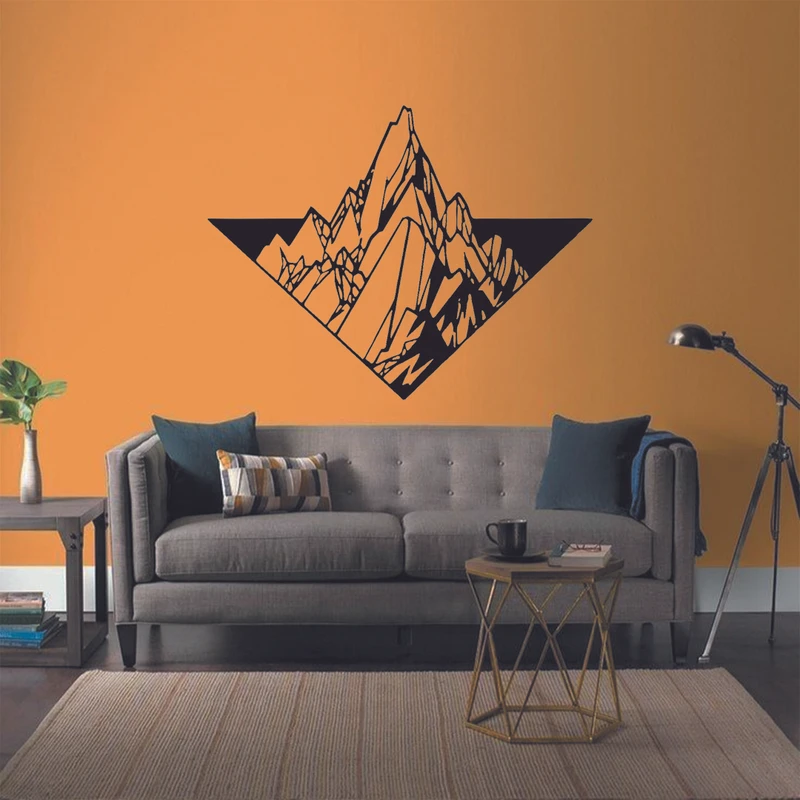 استیکر مدل چوبی طرح کوه کد S56