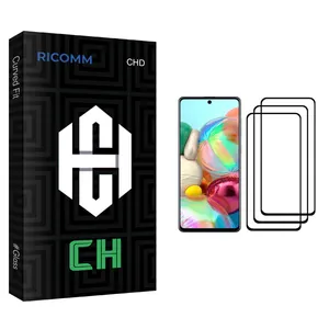 Ricomm CH glass Screen Protector For Samsung Galaxy A71 Pack Of 3