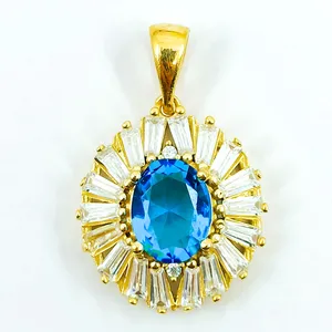 آویز گردنبند زنانه مدل توپاز کد ys-As12