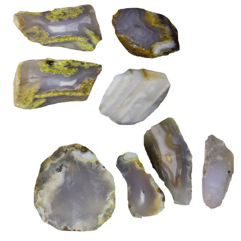 سنگ راف عقیق خراسان مدل G24 مجموعه 8 عددی