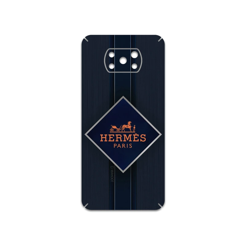 برچسب پوششی ماهوت مدل Hermes-Logo مناسب برای گوشی موبایل شیائومی Poco X3 NFC