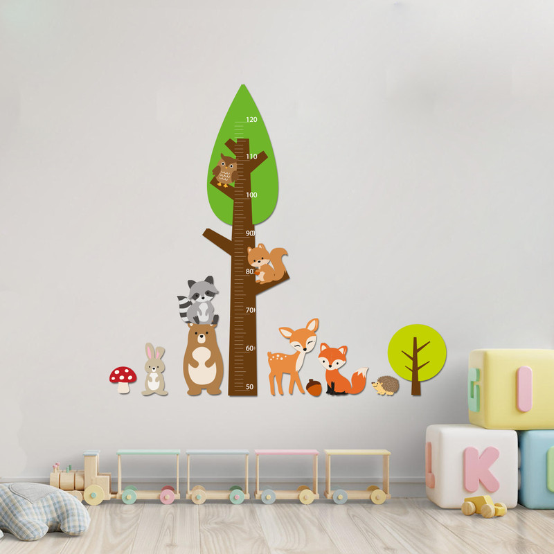 استیکر چوبی کودک باروچین مدل حیوانات جنگل کد 1292