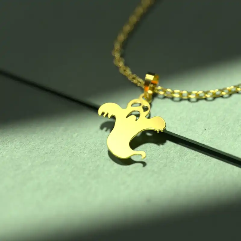 گردنبند طلا 18 عیار زنانه مدوپد مدل هالووین کد G3-1-1039