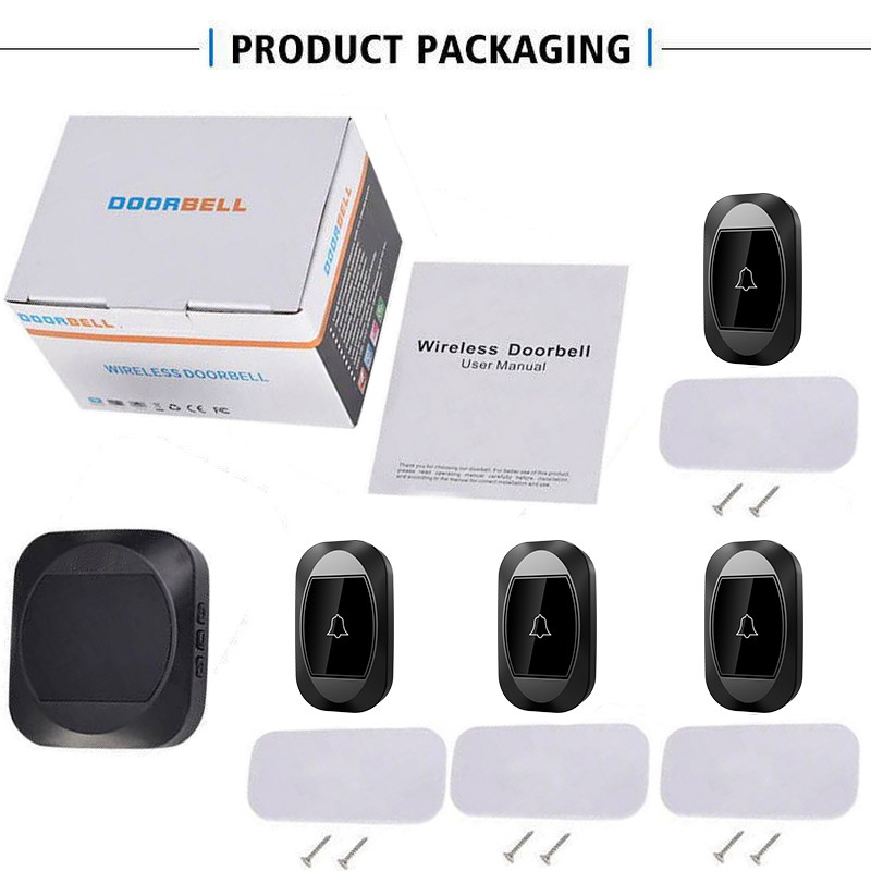 زنگ بی سیم مدل 4R195-BB مجموعه 5 عددی