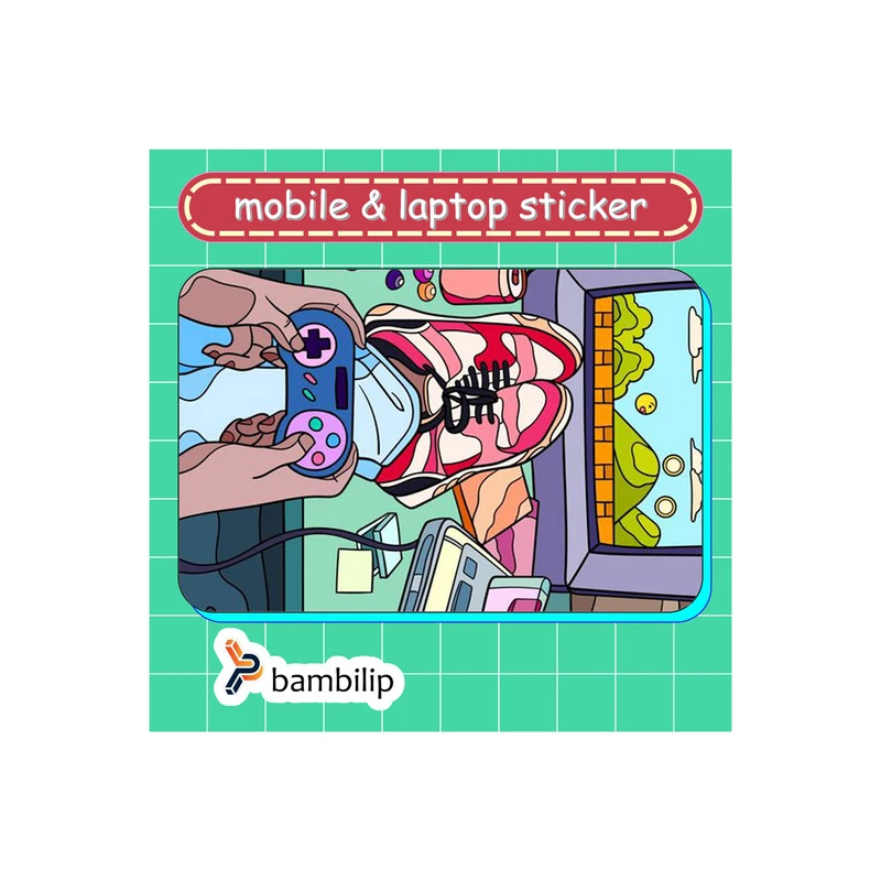 استیکر بامبیلیپ مدل کارت عابر طرح گیمر کد 2678090
