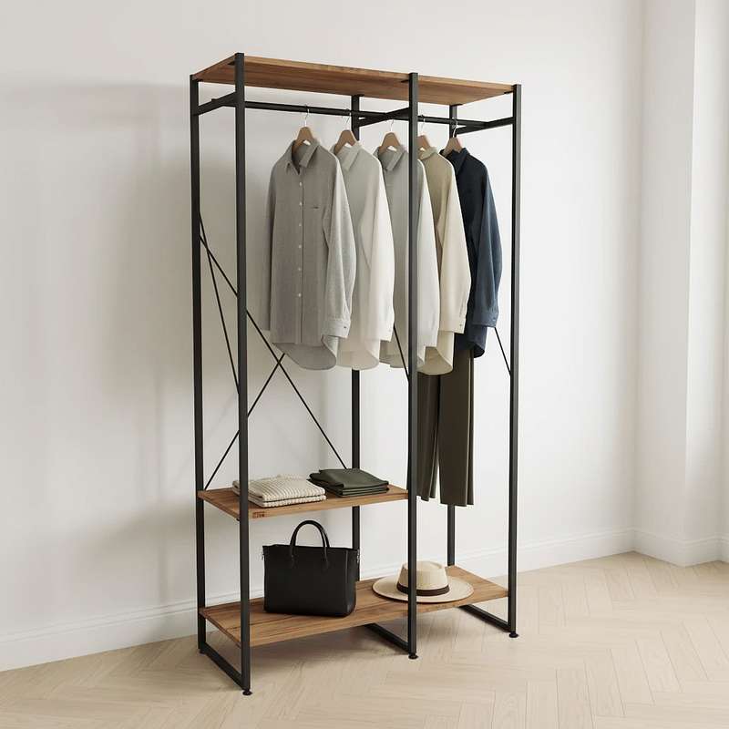 آویز لباس دیزم مدل مونتاژی RGL_100×180_LIGHT طول 100 سانتی متر