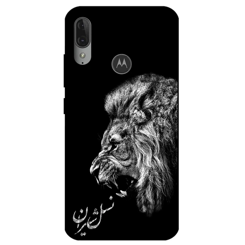 کاور مگافون طرح شیر مدل 1866 مناسب برای گوشی موبایل موتورولا Moto E6 Plus