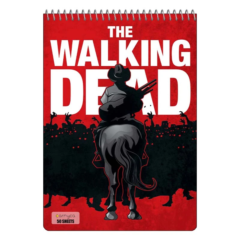 دفتر نقاشی 50 برگ سیمی کارنیکا طرح مردگان متحرک The Walking Dead کد 80219