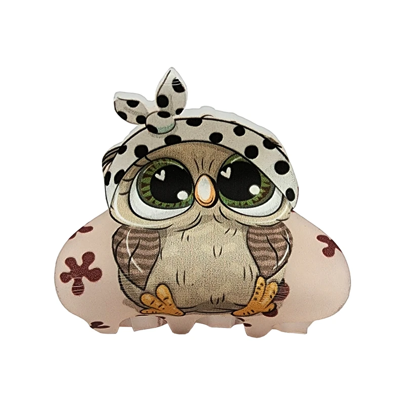 کلیپس مو دخترانه مدل جغد کد KLP1042-6