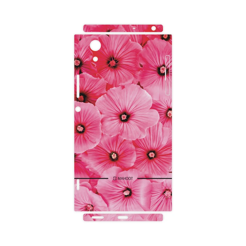 برچسب پوششی ماهوت مدل Pink-Flower-FullSkin مناسب برای گوشی موبایل سونی Xperia XA1