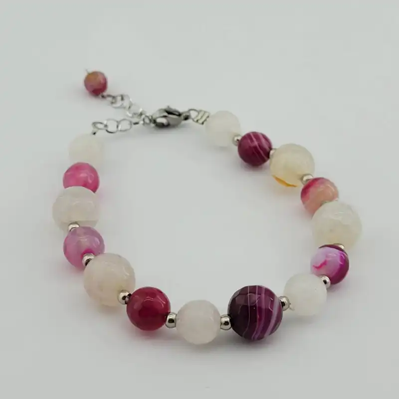 دستبند زنانه مدل سنگ ترکیب کوارتز کد 71