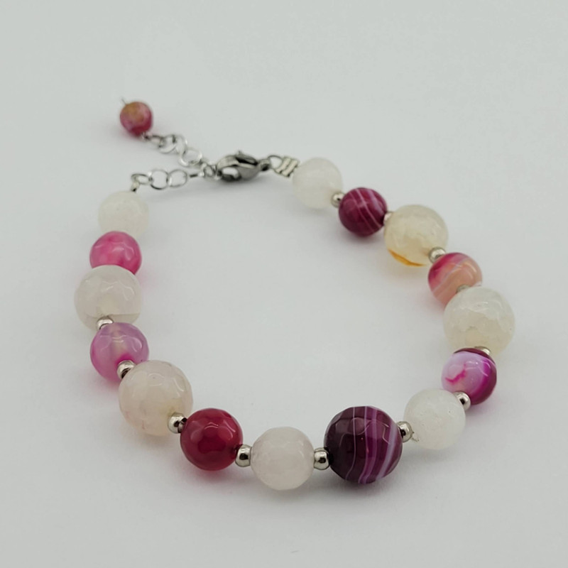 دستبند زنانه مدل سنگ ترکیب کوارتز کد 71