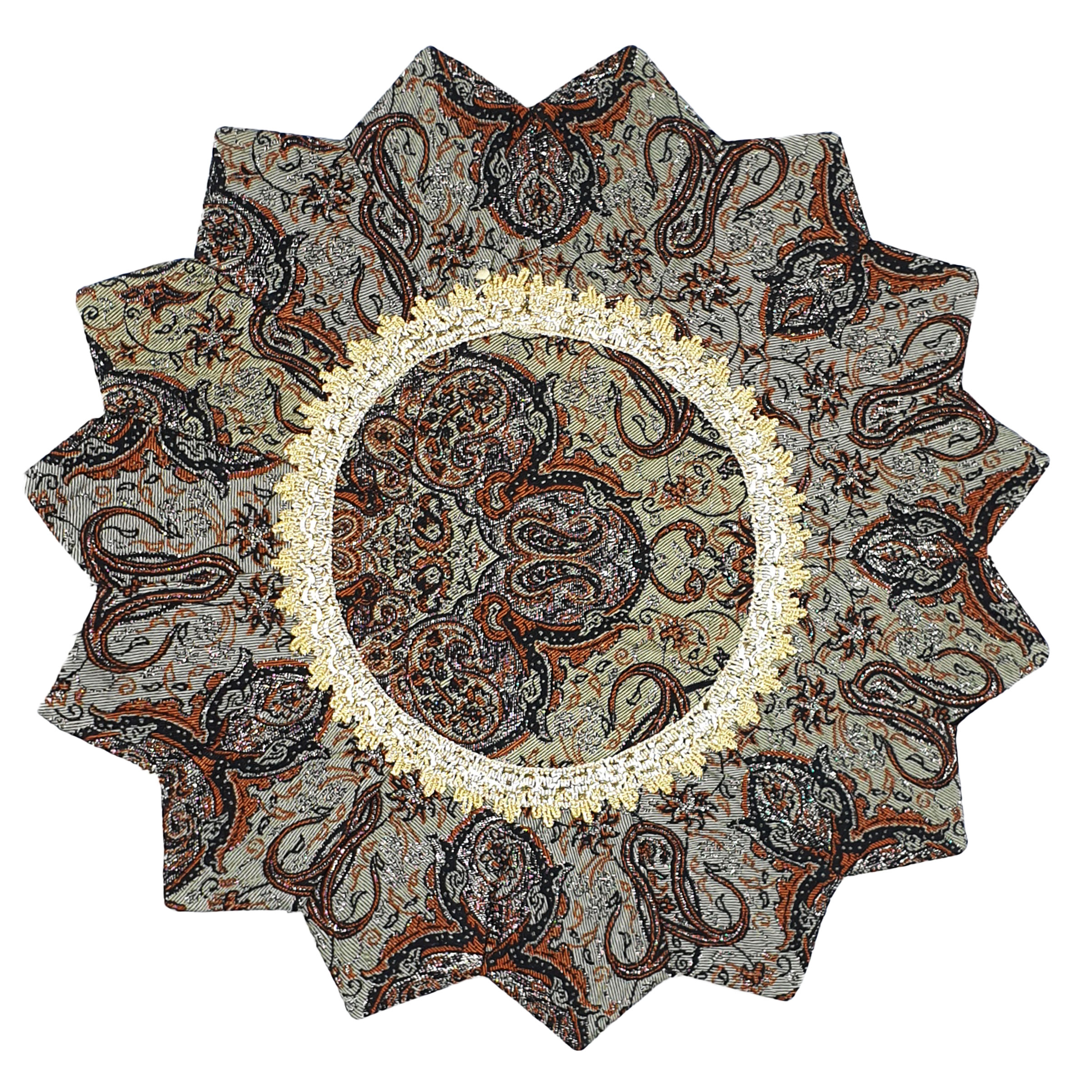 رومیزی ترمه مدل گوهر کد KHM45