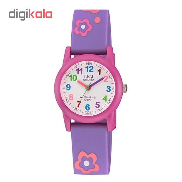 ساعت مچی عقربه ای دخترانه کیو اند کیو مدل VR99J001Y ساعت مچی عقربه ای دخترانه کیو اند کیو مدل VR99J001Y