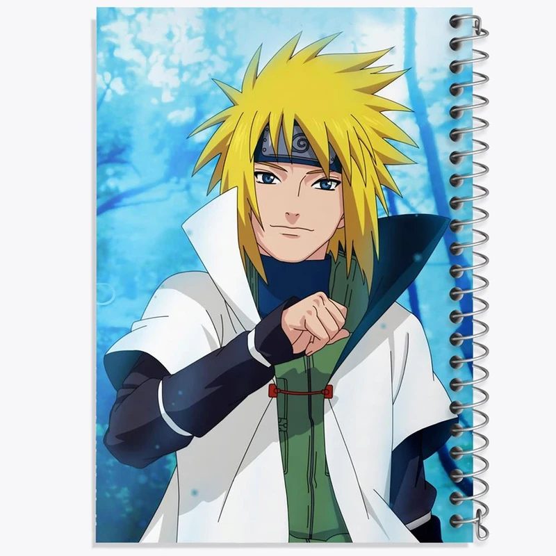 دفتر مشق 50 برگ خندالو مدل میناتو اوزوماکی انیمه ناروتو Naruto  کد 11240