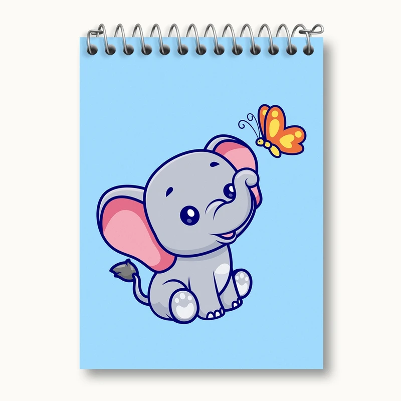 دفتر یادداشت 50 برگ خندالو مدل فیل کد 8630