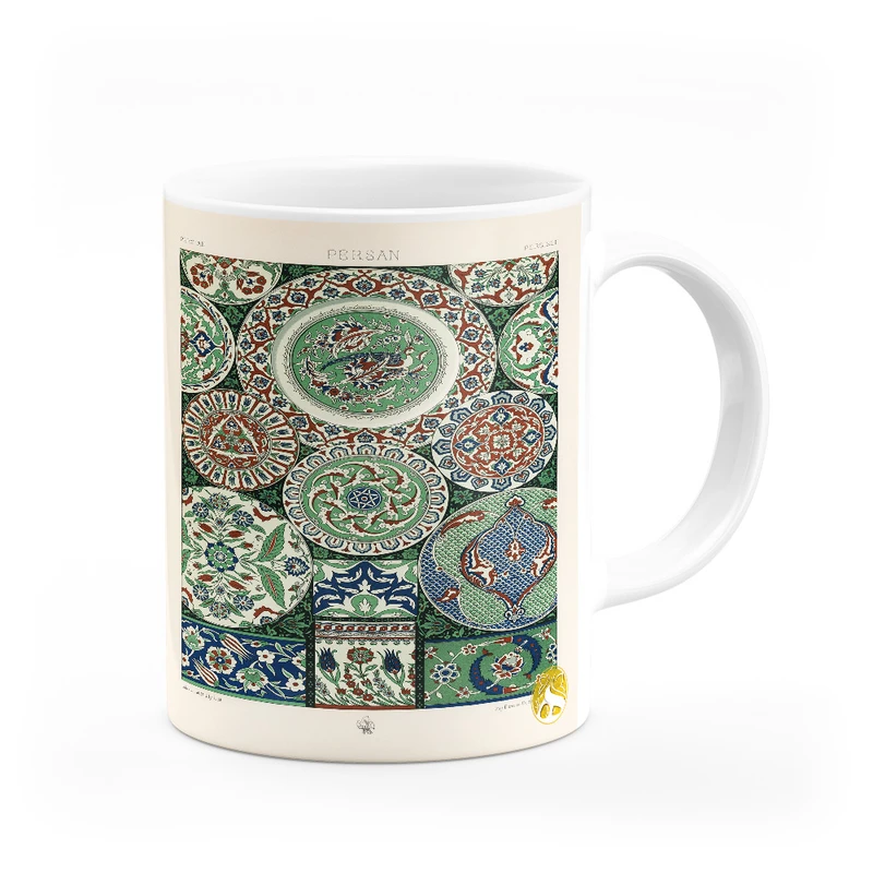 ماگ هومرو طرح فرش سنتی ایرانی مدل MG7922