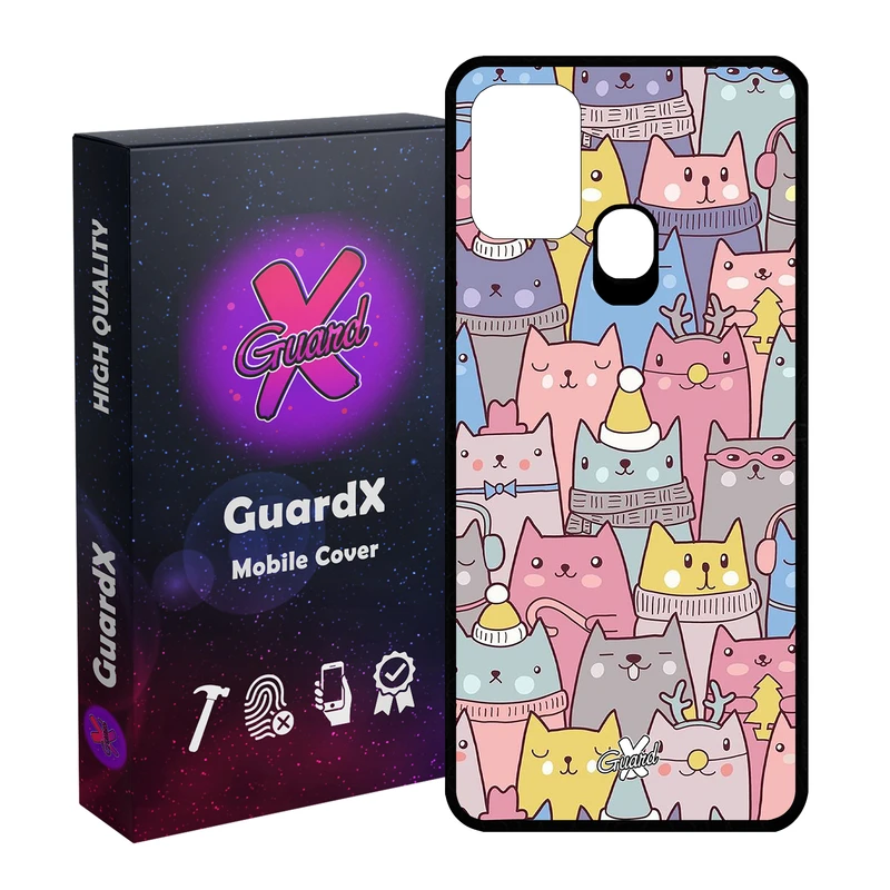 کاور گارد ایکس طرح Cat مدل Glass10074 مناسب برای گوشی موبایل سامسونگ Galaxy M31 / M31 Prime / F41