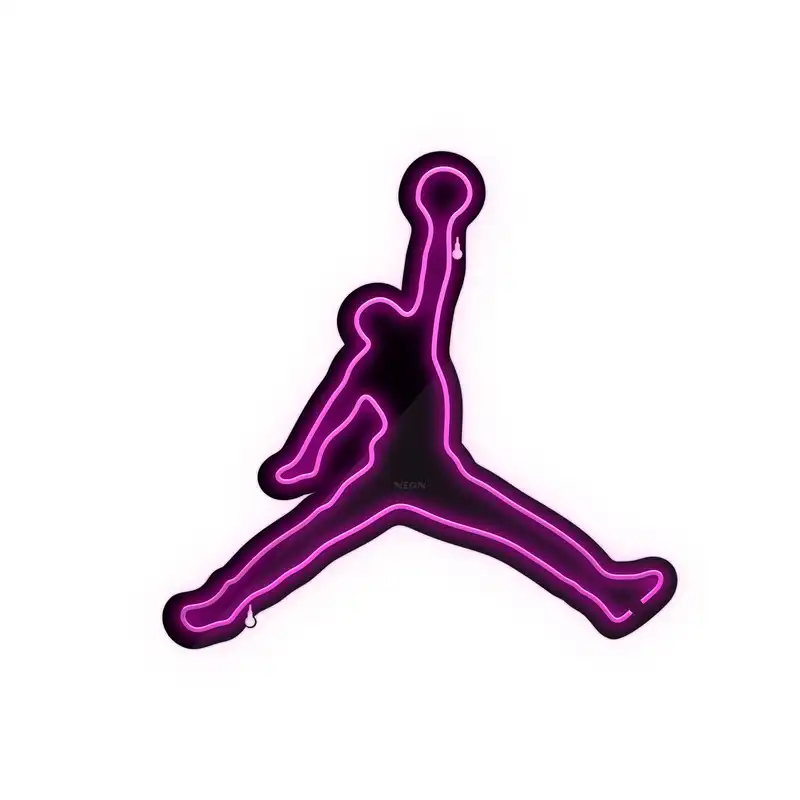 چراغ دیواری نئون دیزاین طرح Jordan-BL_PN