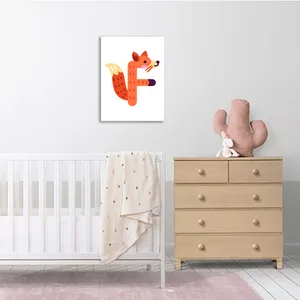 تابلو شاسی کودک طرح حرف F مدل مدرسه الفبا حیوانات