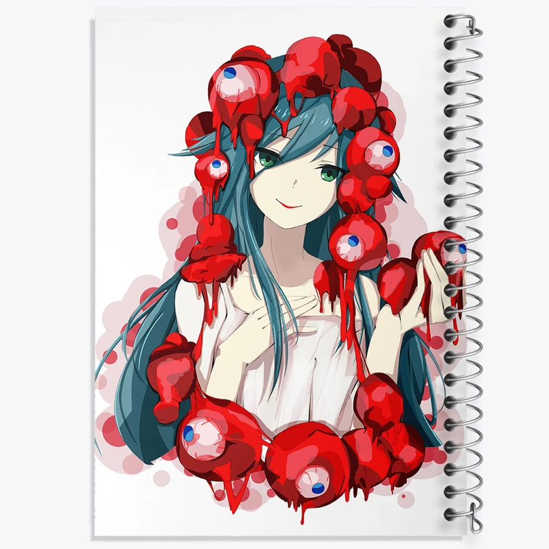 دفتر مشق 100 برگ خندالو طرح بازی آواز سایا (Saya no Uta) کد 35308